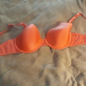 Coral color bra